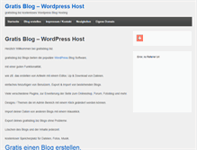 Tablet Screenshot of gratisblog.biz